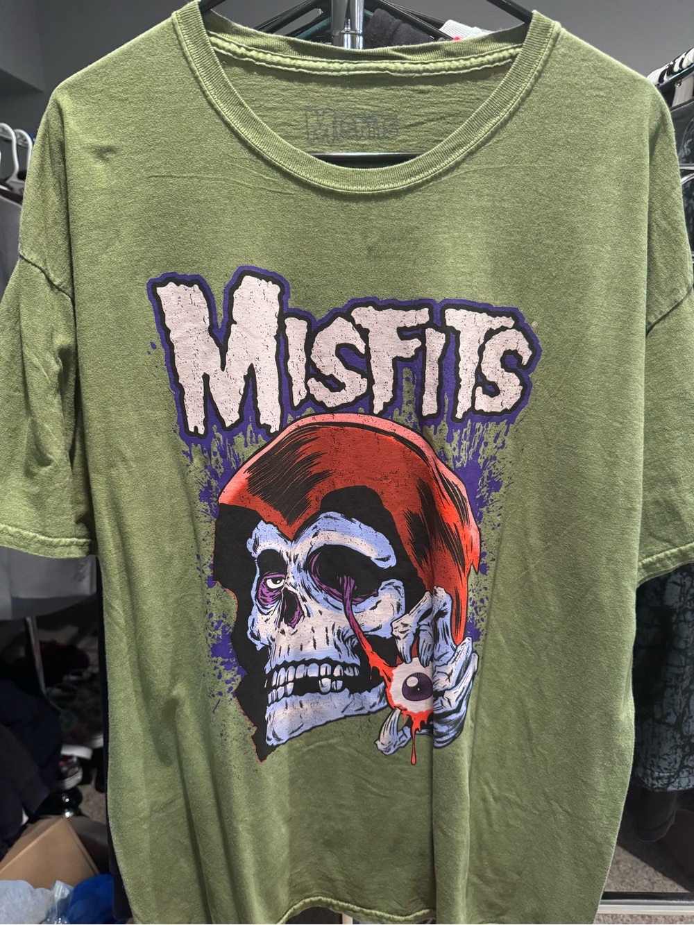 Graphic Tee Misfits - Olive Green Sz XL